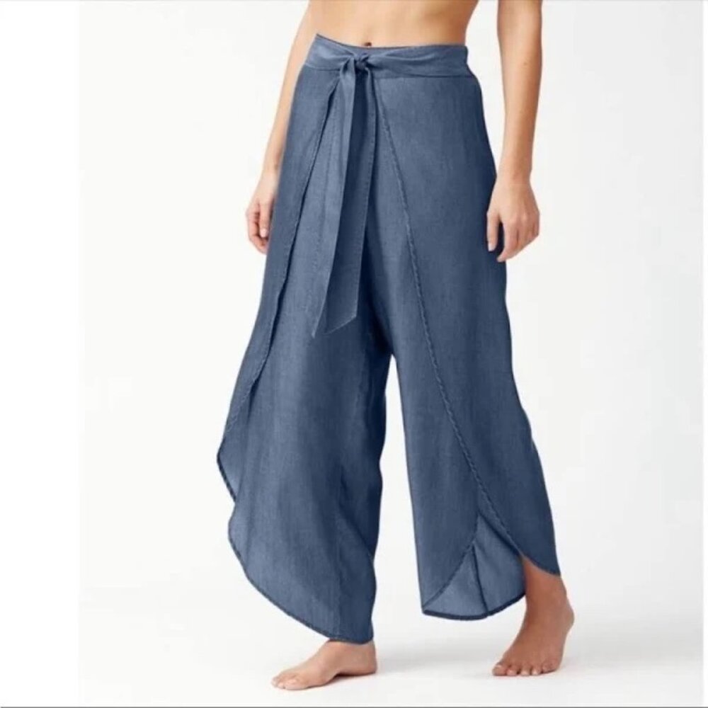 Tommy Bahama Chambray Beach Pant Sz M EUC